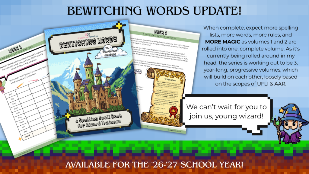 Changes to Spelling bewitching words update preview